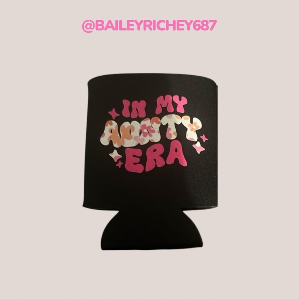 ‘In My Auntie Era’ Black Can Koozie
